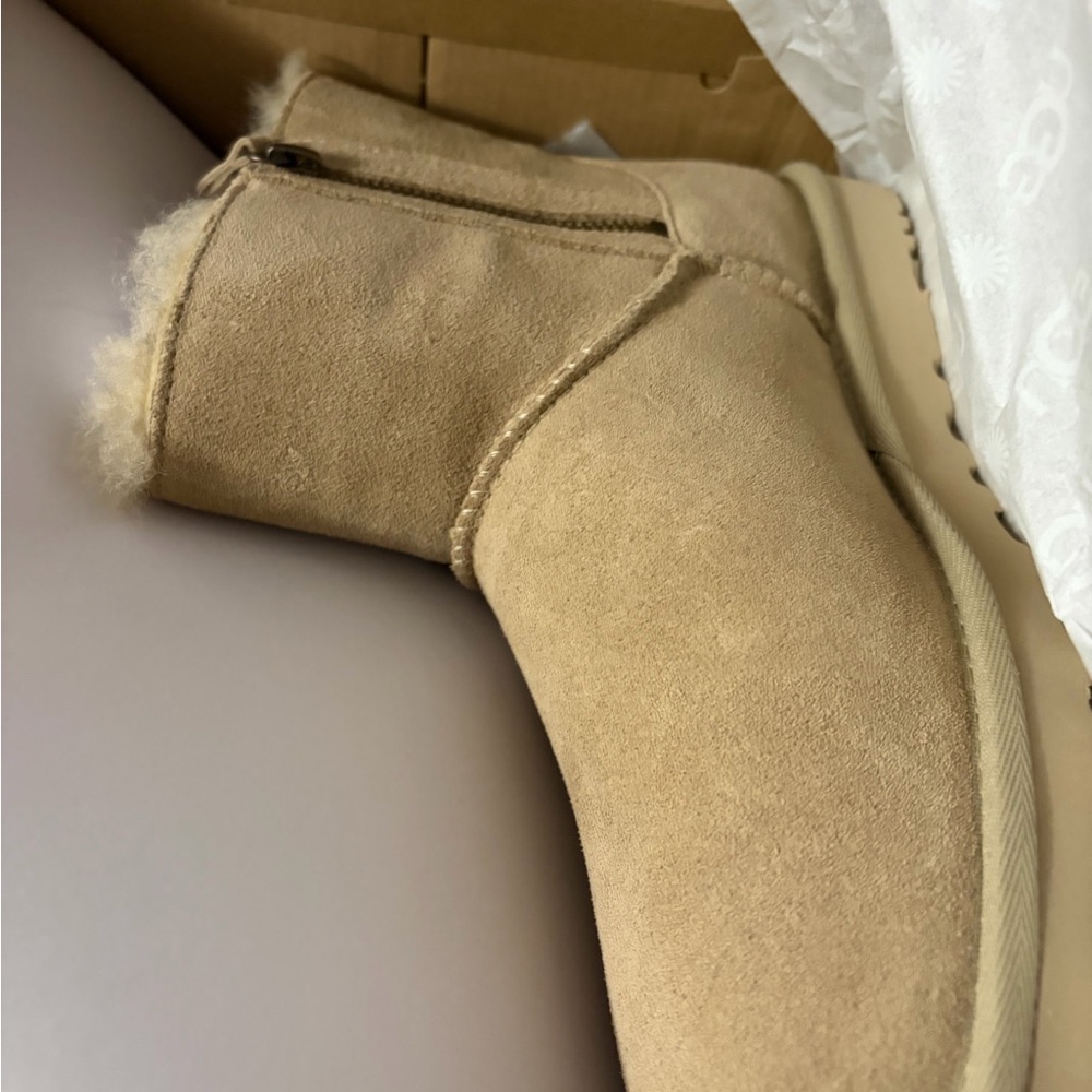 UGG Women's Beige Suede Winter Boots